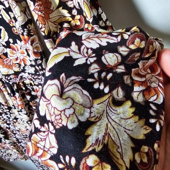 EUC J. JILL FLORAL 3/4 SLEEVES SOFT BABY DOLL DRESS SIZE SMALL WOMENS - Picture 5 of 16